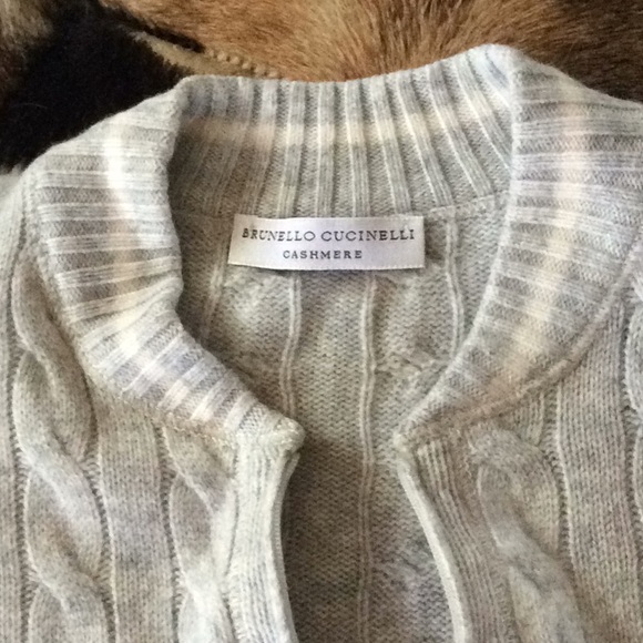 Brunello Cucinelli cashmere zip front - Picture 2 of 5